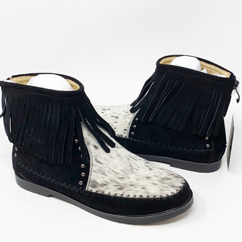 Montana West Western Booties Genuine Hair-On - Picture 4 of 14